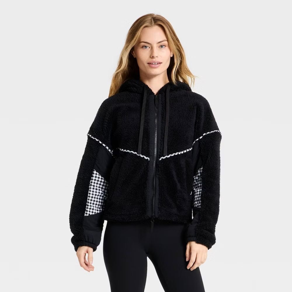 Women's High-Pile Fleece Bomber Jacket - JoyLab